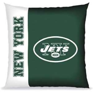  New York Jets Vertical Stitch Pillow