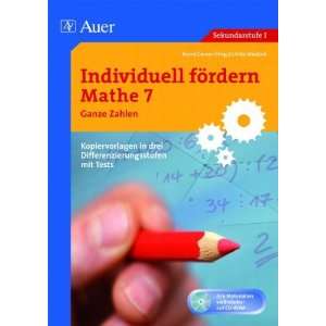  Individuell fördern Mathe 7 Ganze Zahlen (9783403066330 