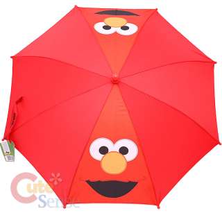 Sesame Street Elmo Kids Umbrella  Big Face w/Figure  