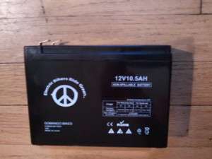 12 Volt 10.5 Ah sealed lead acid battery  