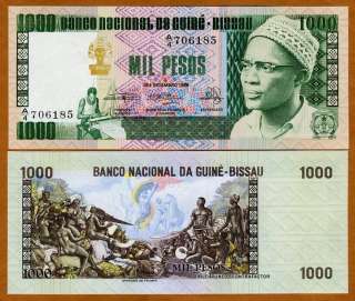 Guinea Bissau, 1000 (1,000) Pesos, 1978, P 8 (8b), UNC  