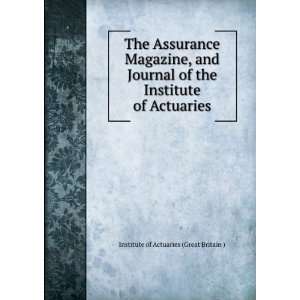   Institute of Actuaries Institute of Actuaries (Great Britain ) Books