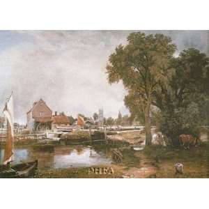  Mill at Dedham by John Constable 11x9