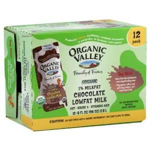 Organic Valley, Uht Lf, Chocolate, 12 x 8.00 OZ  Grocery 