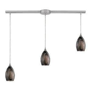 Formations/Ashflow Collection Satin Nickel 3 Light 9 Pendant 31133/3L 
