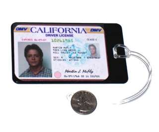Back to the Future Marty McFly Luggage or Book Bag Tag  