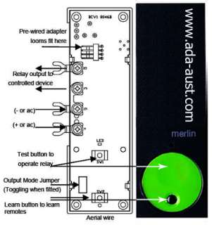 M532 Merlin Garage Door Remote Receiver (M 532) 433Mhz  