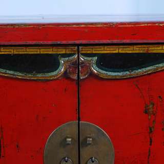 Original Painted Antique Chinese Sideboard Console Cabinet Circa 1840 