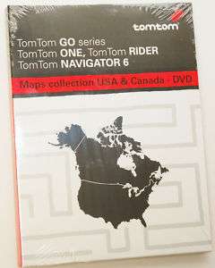 NEW TomTom USA & Canada Card DVD Map Software Program  