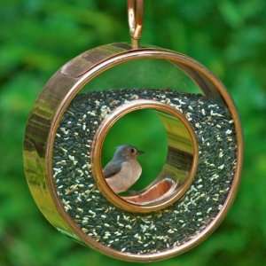   Copper Roundabout Fly Through Bird Feeder Patio, Lawn & Garden