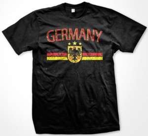 Germany German Flag Eagle Crest Sports Tee Mens T shirt  