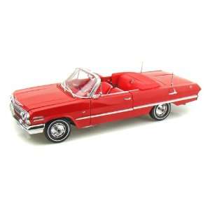  1963 Chevy Impala SS Convertible 1/18 Red Toys & Games