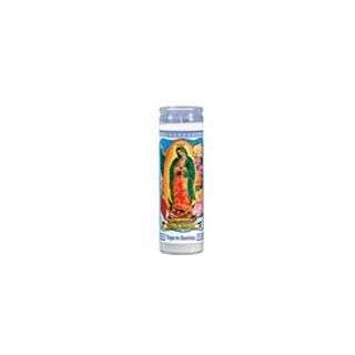 Day Candle Virgin of Guadalupe Labeled