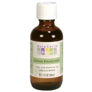 Aura Cacia Lemon Eucalyptus Essential Oil, 2 Ounce Bottle