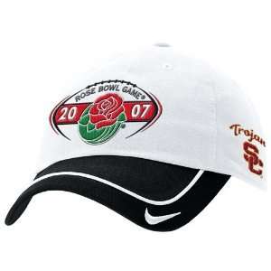 Nike USC Trojans White 2007 Rose Bowl Bound Turnstyle Hat  