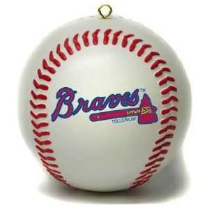  Atlanta Braves Baseball Shaped Ornament *SALE* Sports 