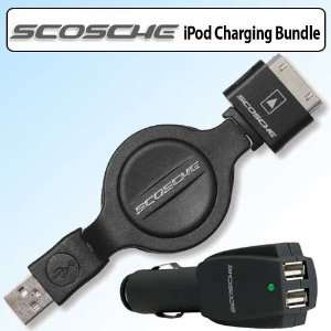  Scosche IPUSBKR Sleeksync Retractable USB 2.0 Cable for 