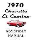 1970 chevelle el camino assembly manual 70 