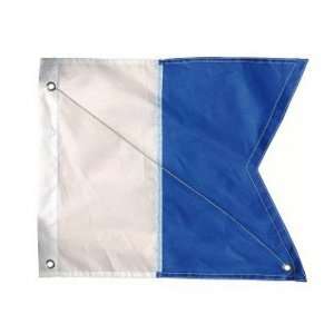 NAUTICAL® Alpha Flag with Brass Grommets & Stainless Steel Spring 