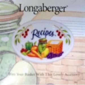  Longaberger 1998 Recipes Tie On 