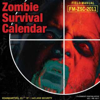 ZOMBIE SURVIVAL GUIDE OFFICIAL 12 MONTH WALL CALENDAR  