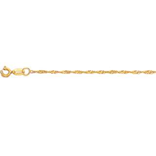singapore sparkle chain necklace real 10k yellow gold metal condition 