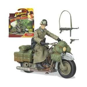  Indiana Jones Deluxe Figure German with Motorcycle Toys 