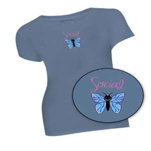 Social Butterfly Womens T Shirt 