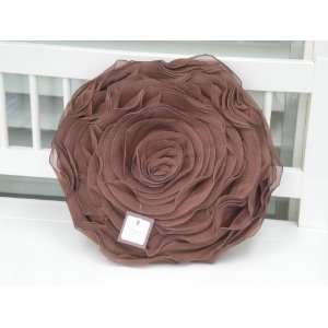  Hayley Rose Chiffon Decorative Throw Pillow   16 Inch Round 