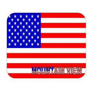   US Flag   Mountain View, California (CA) Mouse Pad 