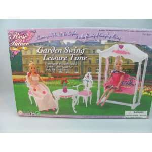  Barbie Size Dollhouse Furniture  Garden Swing Toys 