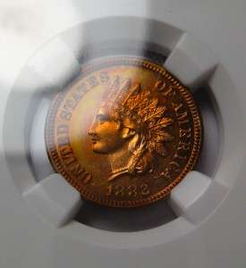 1882 Indian Head Cent NGC Proof Red Color *Mirror Fields*  