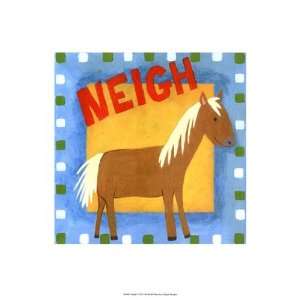 Neigh Poster by Megan Meagher (13.00 x 19.00) 