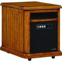 Infa red Infrared Quartz Portable Space Heater Wood Frame Box 
