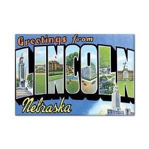  Greetings from Lincoln Nebraska Fridge Magnet Everything 
