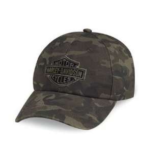  Harley Davidson® Mens Camo Baseball Cap Hat. Embroidery 