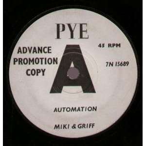  AUTOMATION 7 INCH (7 VINYL 45) UK PYE MIKI AND GRIFF 