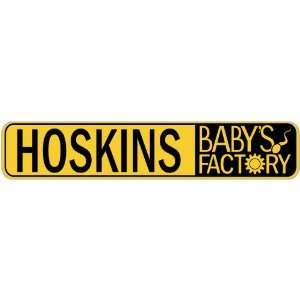   HOSKINS BABY FACTORY  STREET SIGN