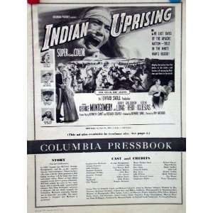  Indian Uprising Vintage 1951 Pressbook with George 