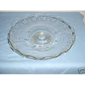 Large Crystal Footed Tray
