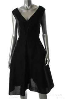 Dolce & Gabbana NEW Black Cocktail Dress Silk Pleated Front 8/44 