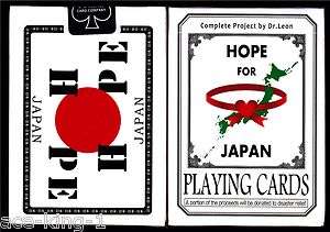   Bicycle HOPE FOR JAPAN by Dr. Leon playing cards for disaster relief