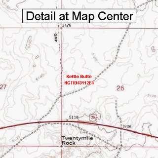  USGS Topographic Quadrangle Map   Kettle Butte, Idaho 