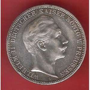  Coins Germany 1910 A Silver Drei Mark Prussia Deutsches 