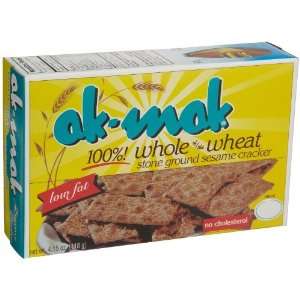 Ak Mak Sesame Crackers, 4.15 Ounce Boxes  Grocery 