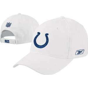 Indianapolis Colts BL White Cotton Adjustable Hat  Sports 