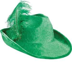  Green Feather Plumed Hat 11in Toys & Games