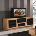 Contemporary 60 inch Natural Cherry TV and Entertainment Center