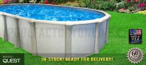 15x30x54 Premium Oval Above Ground Swimming Pool HUGE 9 Wide Resin 