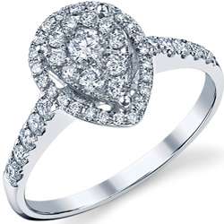 18k White Gold 3/5ct TDW Diamond Engagement Ring (G H, SI1 SI2 